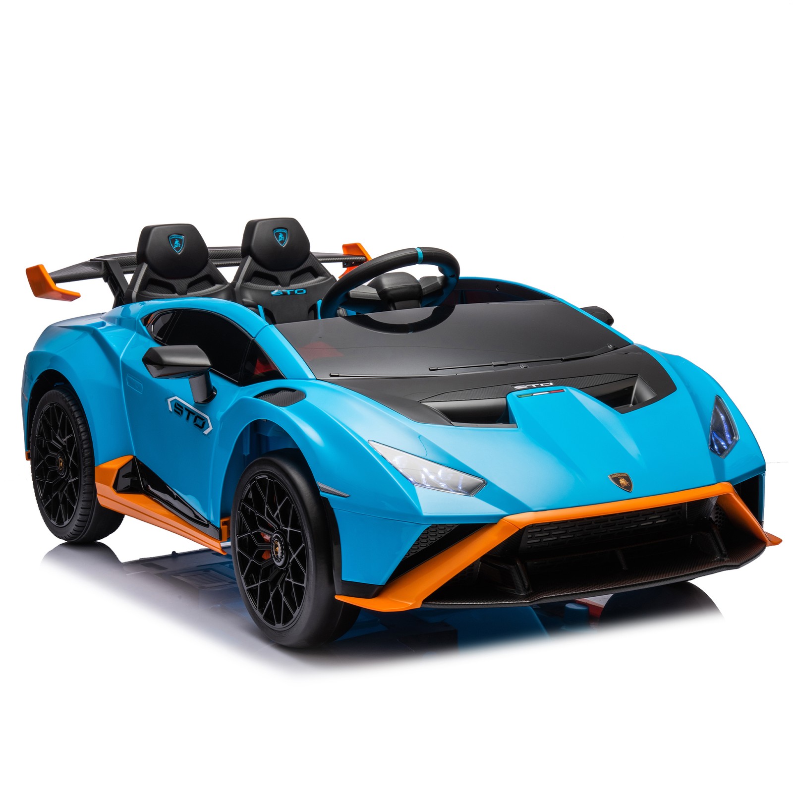 Lamborghini Huracan Sto 24V Electric Kids Ride On Car Drift Feature LED Lights