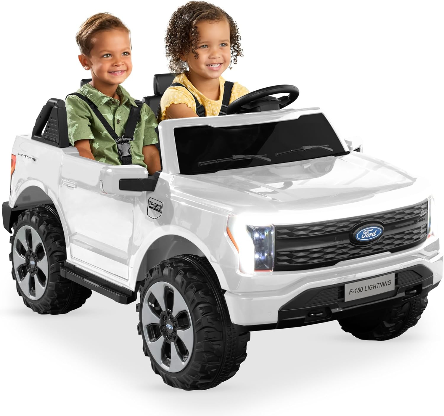Licensed Ford F-150 Lightning Truck Kids 24V 2-Seater Electric Ride on Car Toy W