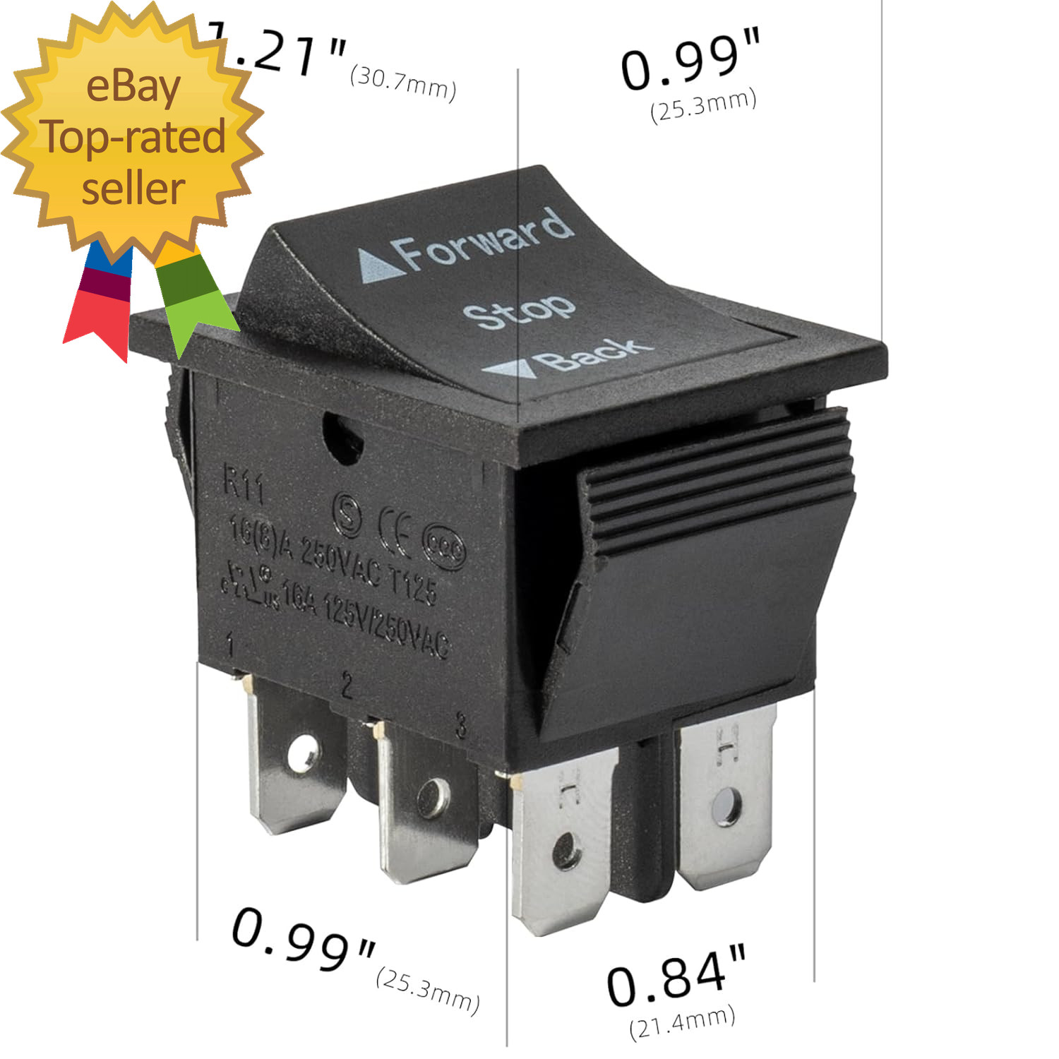 2 Pcs Universal 6V 12V 24V Forward Reverse Switch Compatible with Power Wheels