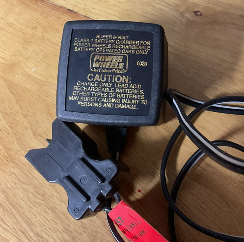 Power Wheels 6 Volt Super Battery Charger MODEL BC-120-61200 part # 00801-0974