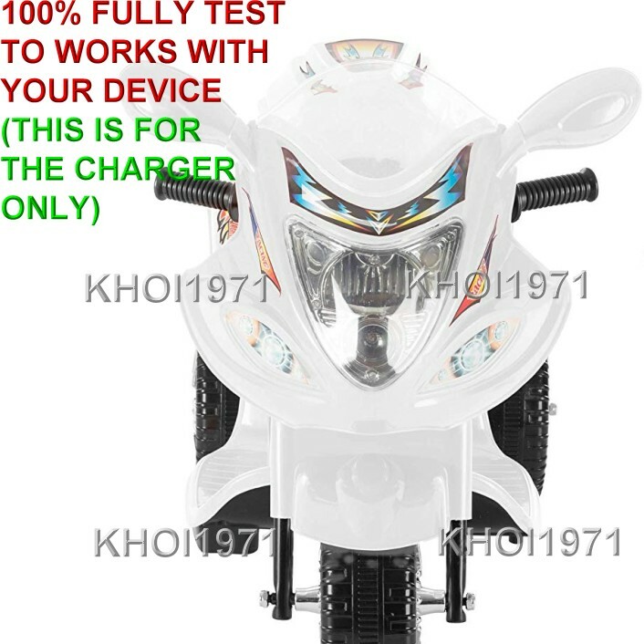WALL charger AC adapter FOR =09F QVC Lil RIDER Trike motorcycle 3-WHEEL ride on