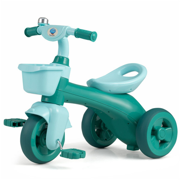 Kids Tricycle Ride With Storage Basket Bell Anti-Slip Pedal Stable 3-5 Years Old