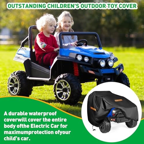 Large Toy Car Cover,Heavy Duty 420D Oxford Fabric Kids Ride-On Power Wheels