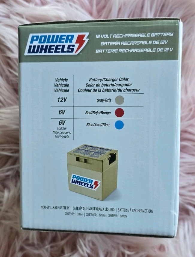 Power Wheels Genuine 12V Rechargeable Replacement Battery G5894 Fisher-Price New