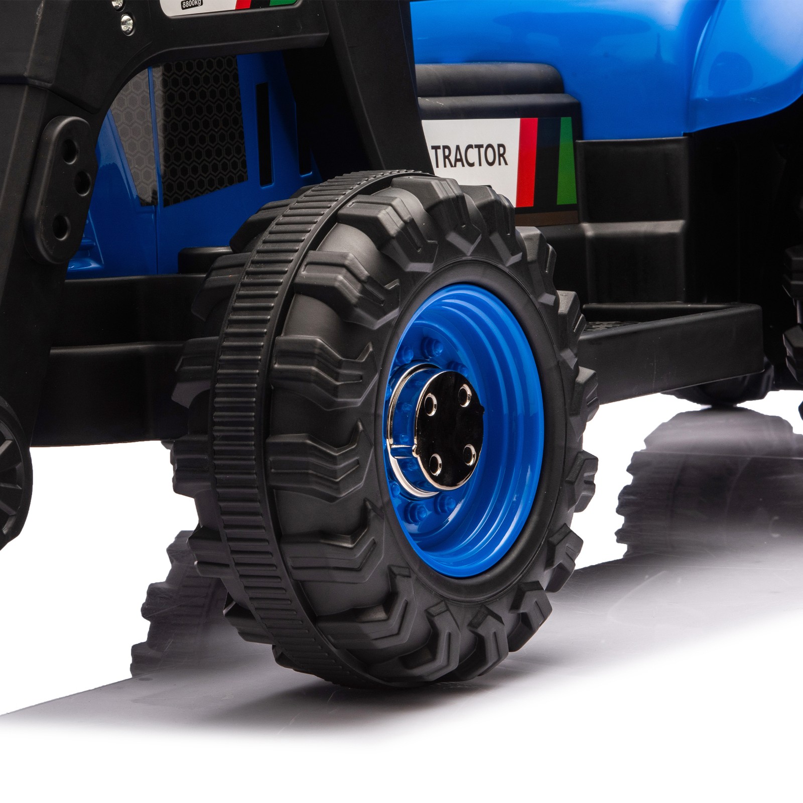 24V Kids Ride on Tractor 4-in-1 Electric Excavator Dump Truck Bulldozer W/Remote