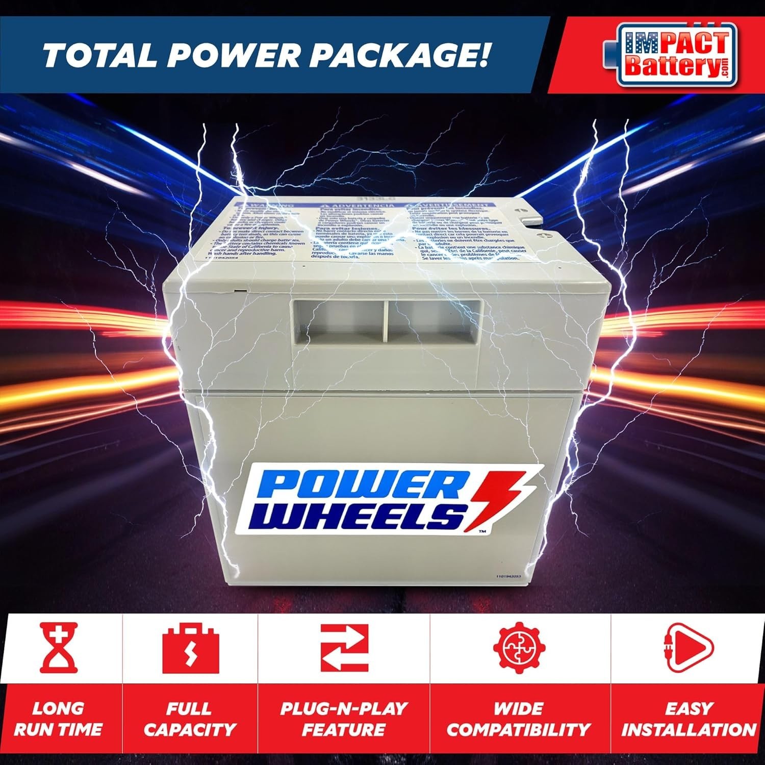 12V Lead-Acid AGM Battery for Power Wheels – Long Lasting & Reliable Ride-On Toy