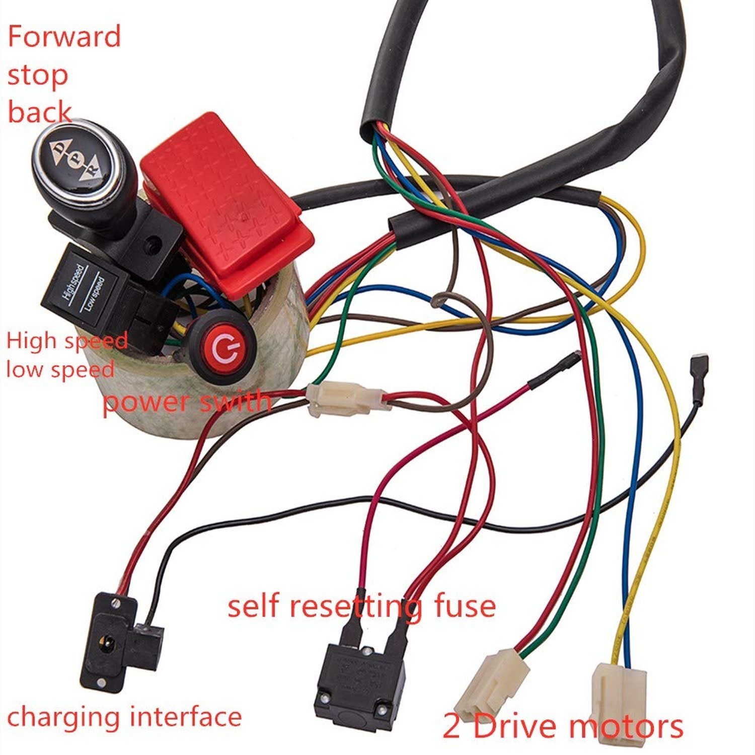 weelye Kids Ride On Car 12V DIY Modified Wires Complete Set of Remote Control…