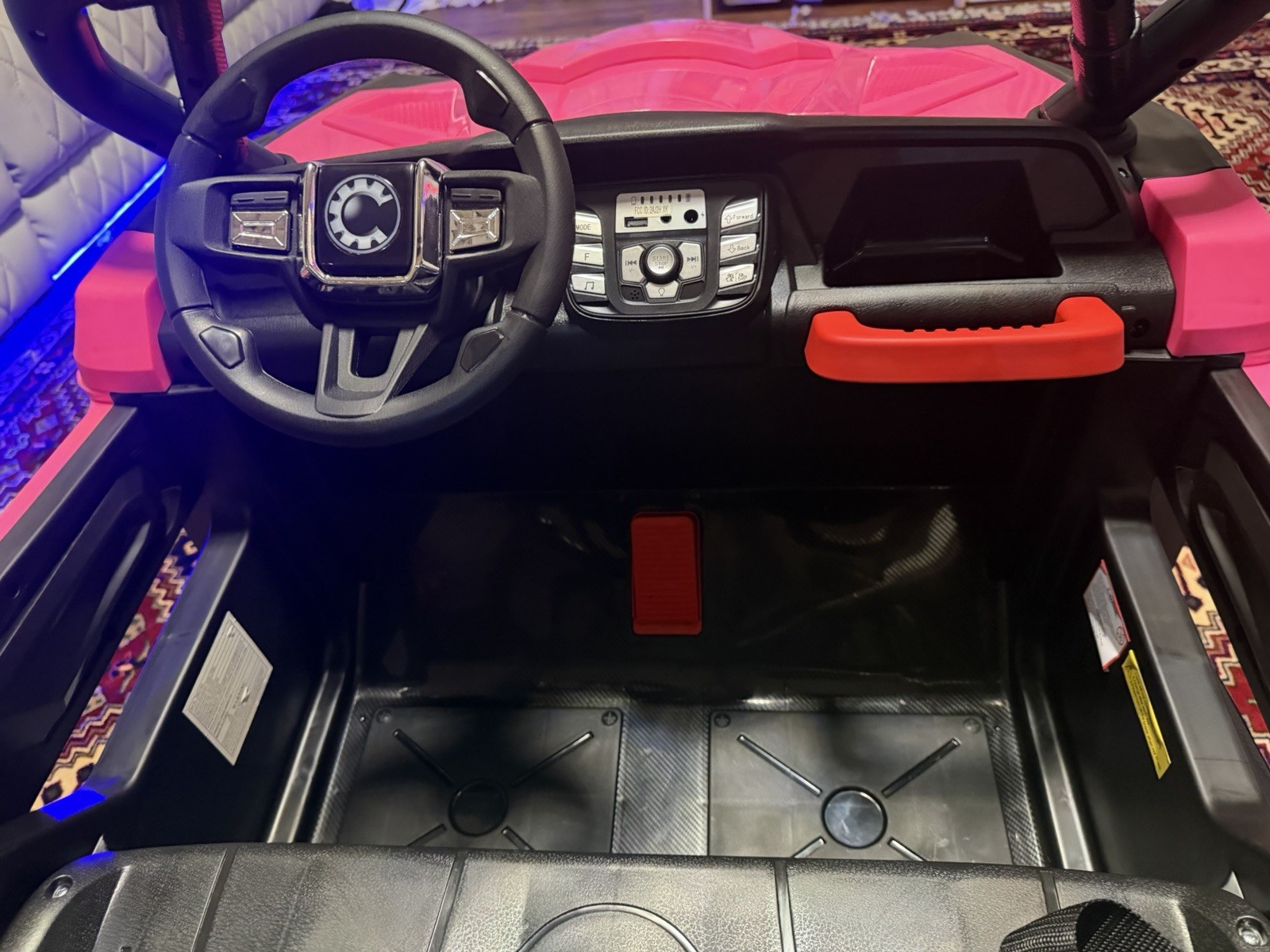Pink Battery Operated Ride-On Toy Car with Remote Control for Ages 3-7