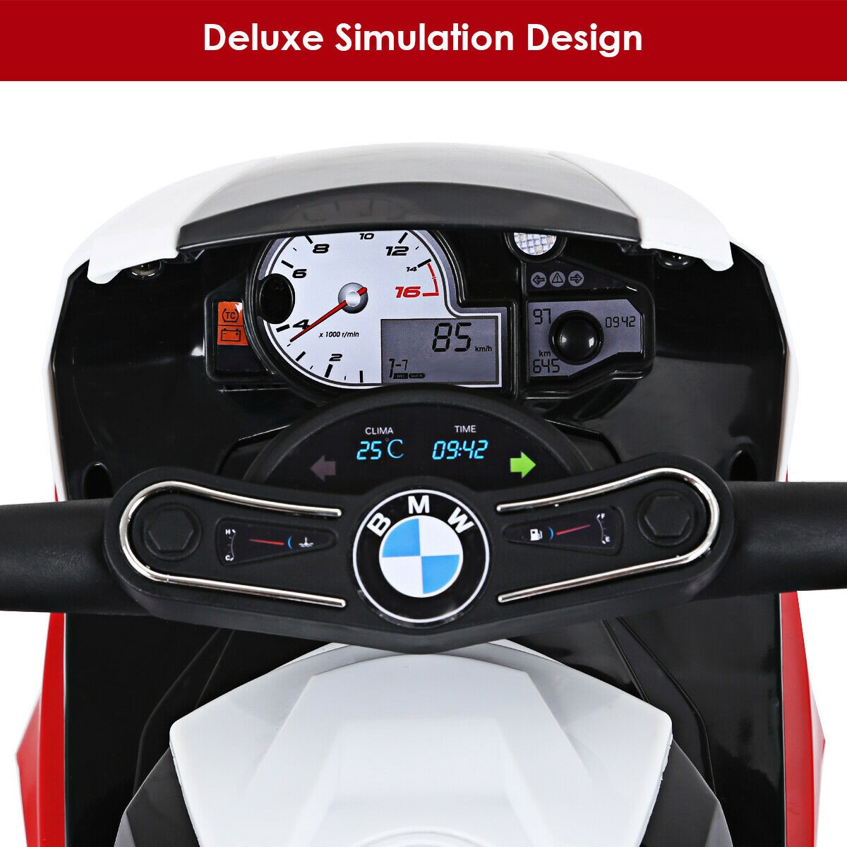 Kids Ride On Motorcycle BMW Licensed 6V Electric 3 Wheels Bicycle w/