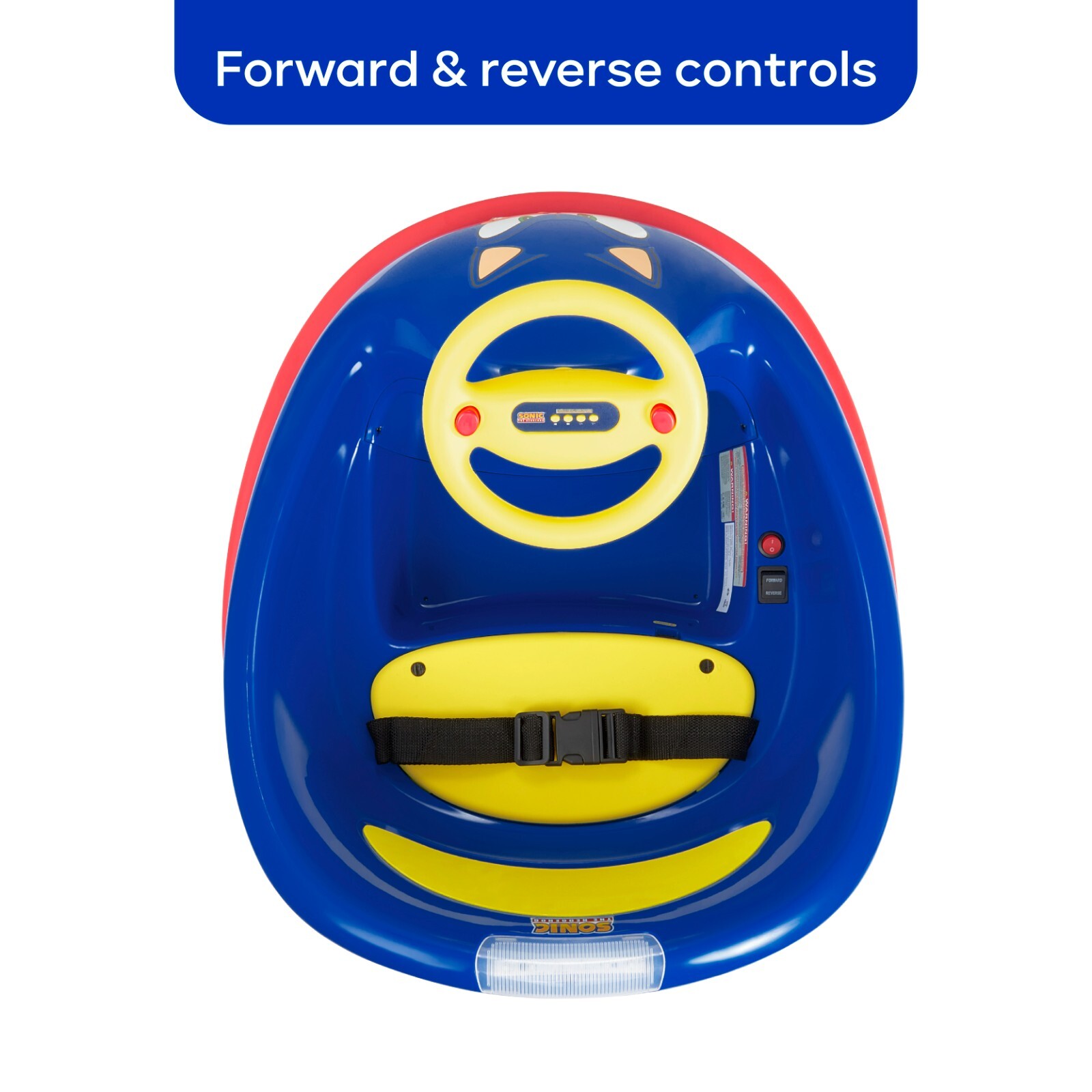 Sonic the Hedgehog Electric Bumper Car 2 Speed for kids 360 degree turning