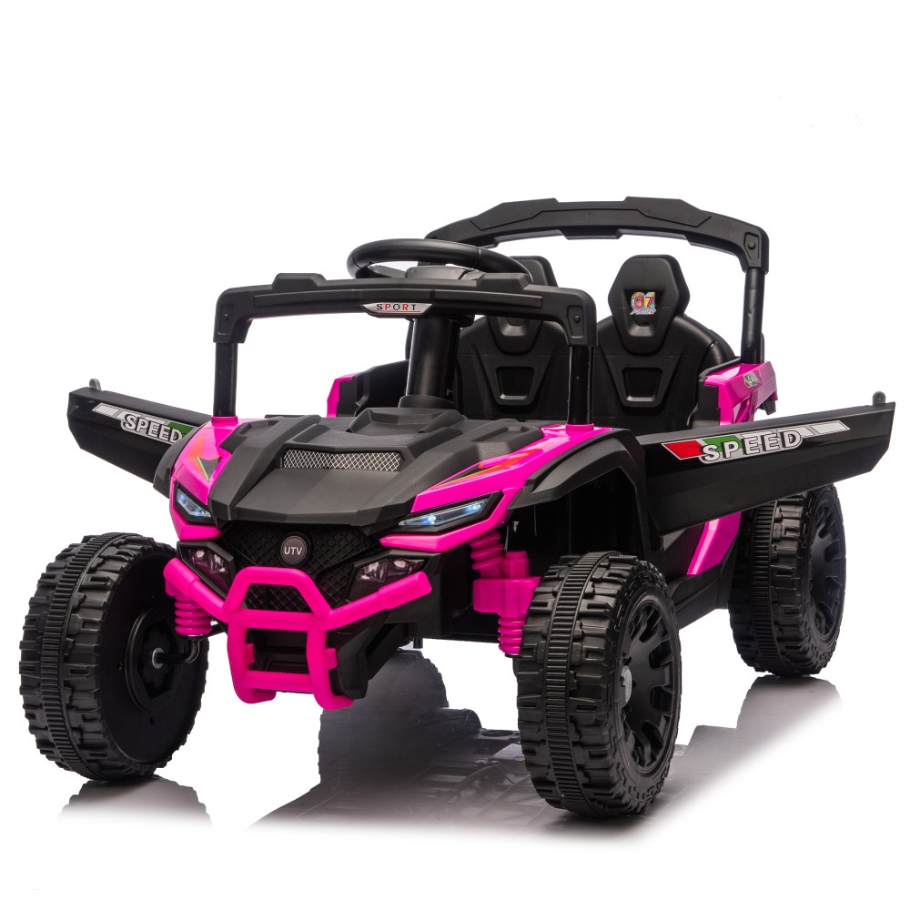 24V Kids Electric , 2.4G Parent Remote, 4-Wheel Suspension Anti-Collision Bar