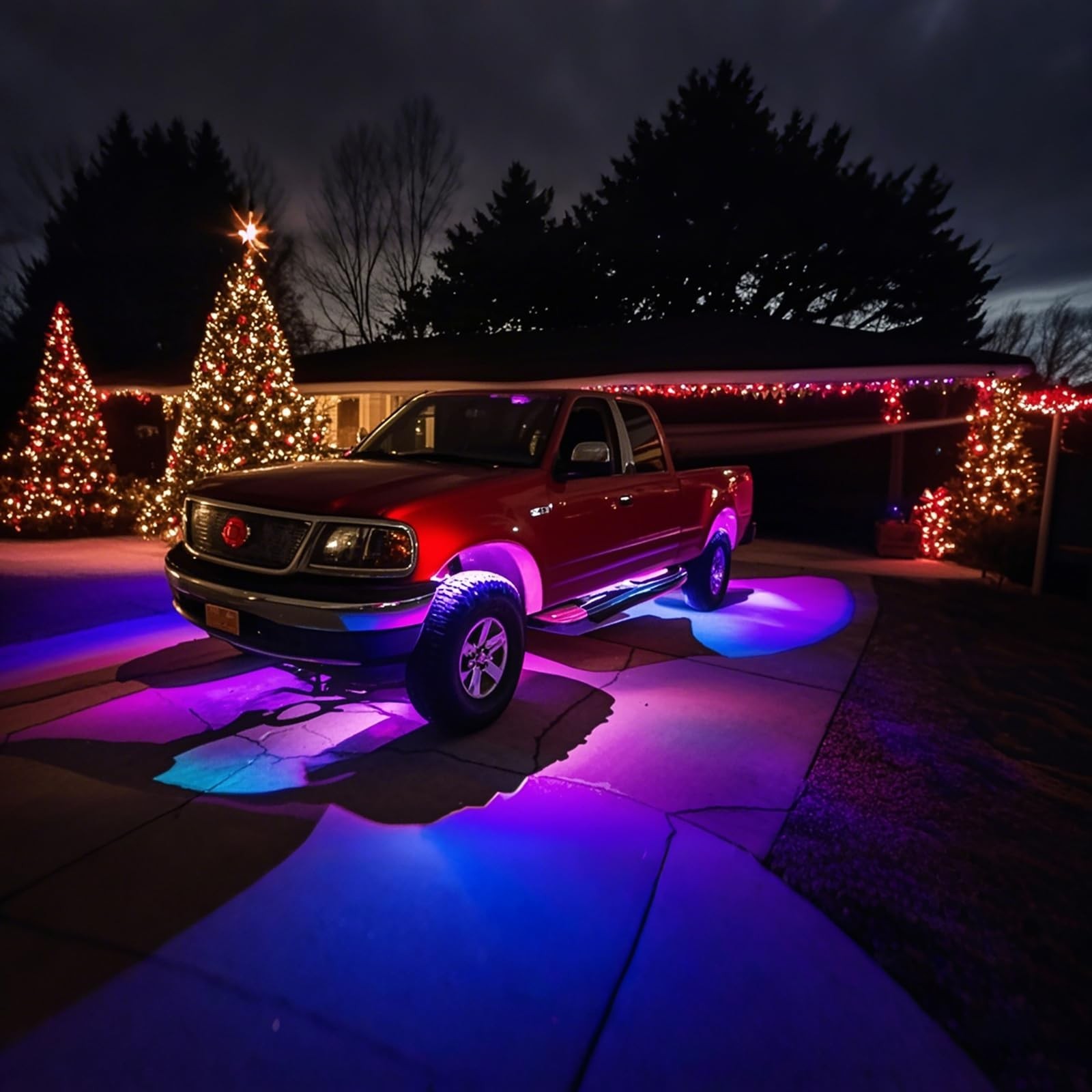 6 Pods RGB+IC LED Rock Lights for UTV ATV Golf Cart Truck SXS SUV RZR, Music …