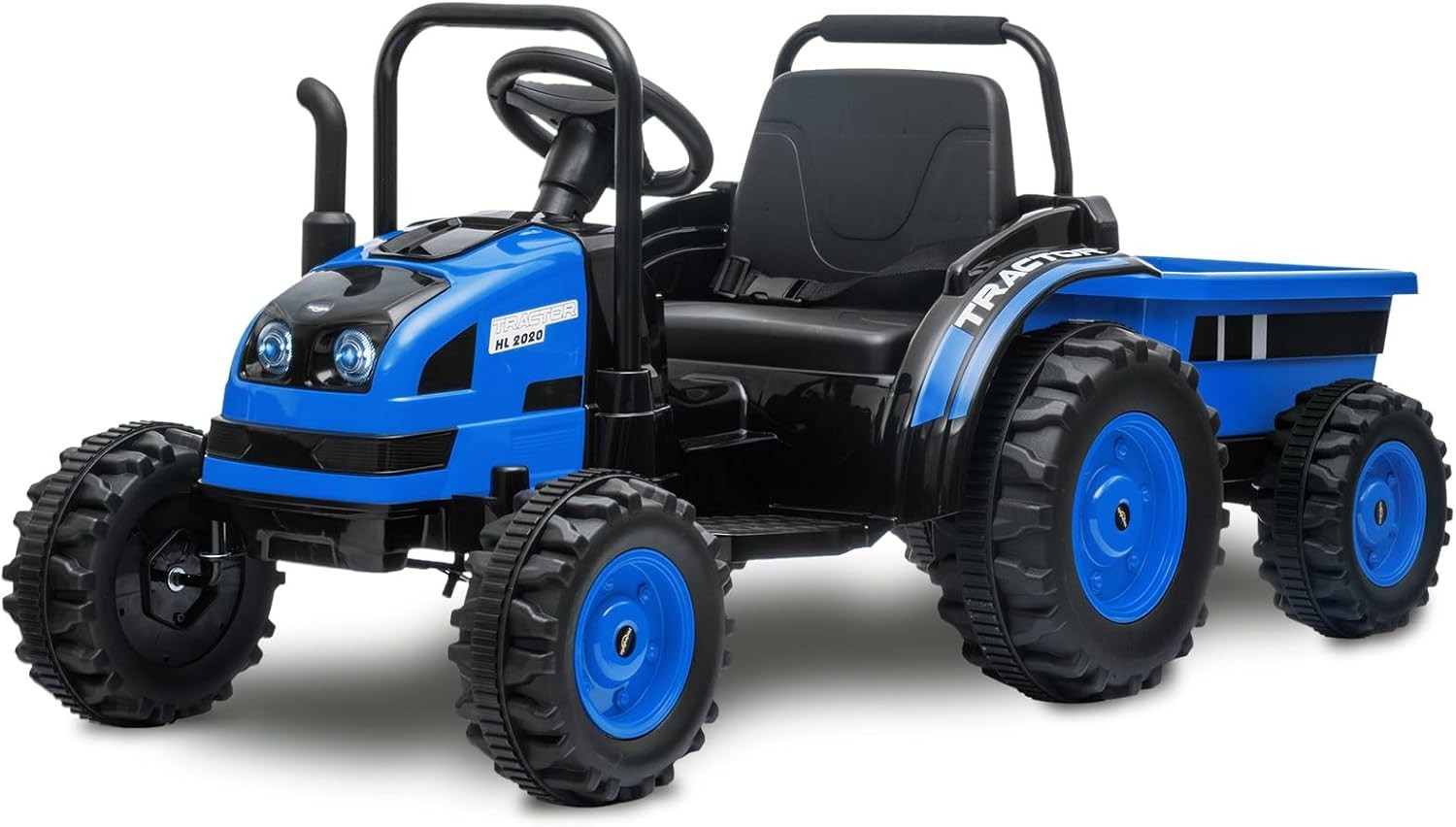 GRAVEE 12V Kids Ride On Tractor w/ Trailer Battery Car Toy Remote MP3