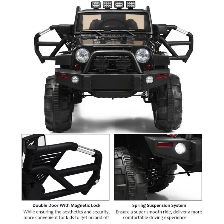 12V Battery Electric Kids Ride On Truck With Portable Handle & Remote Control