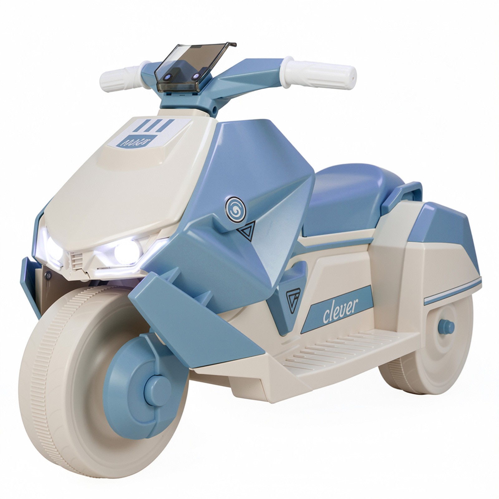 Kids Electric Motorcycle Ride-on Car Toy 3 Wheel Trike w/LED Highlight & Music