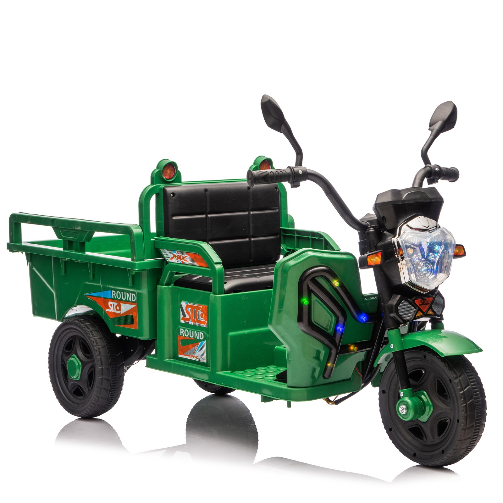 12V Kids Electric 3-Wheel Cargo Truck 2WD Ride on Truck Car Gift for Boys &Girls