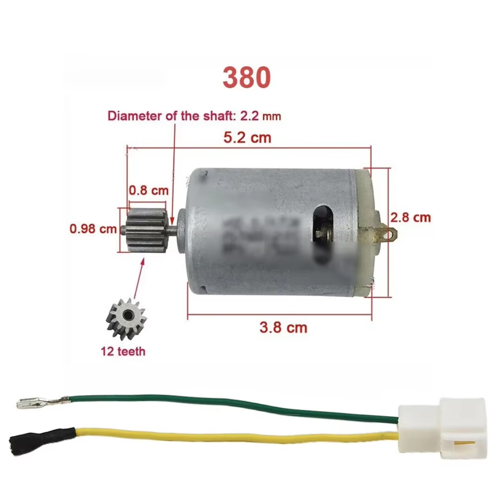Motors for Kids Electric Car RS550 RS390 RS380 24V 12V 6V DL555 10/12 Teeth Chil