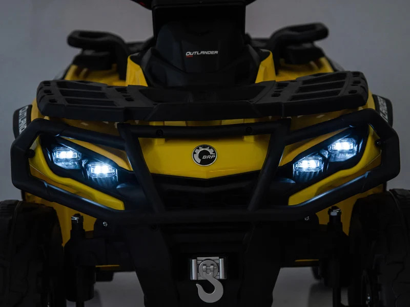 24V 4WD CanAm Outlander Kids Ride On Electric ATV Quad Car Leather Seat EVA Tire