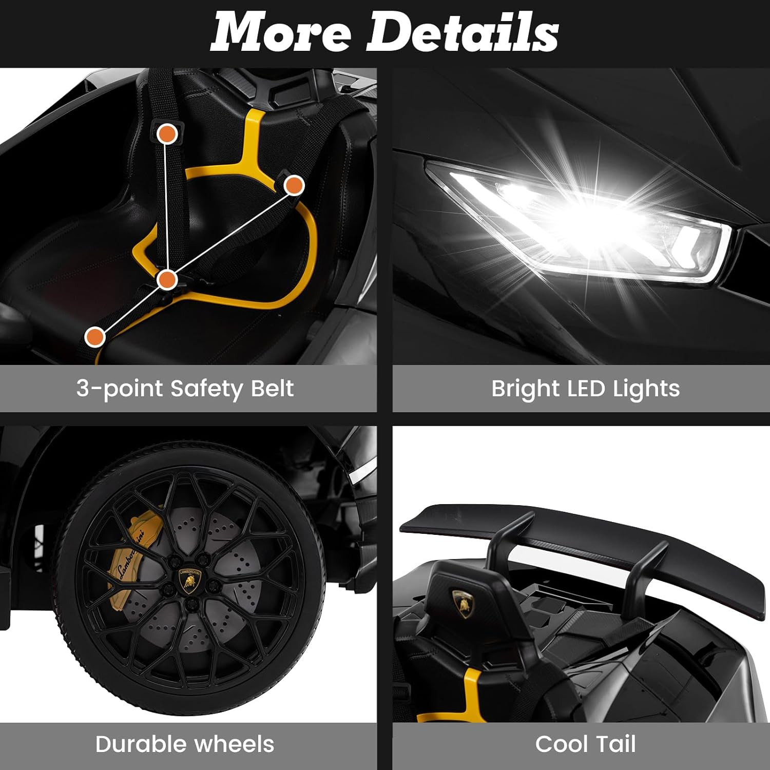 Licensed Lamborghini Huracan Ride on Car by , 12V Kids Electric Vehicle Battery
