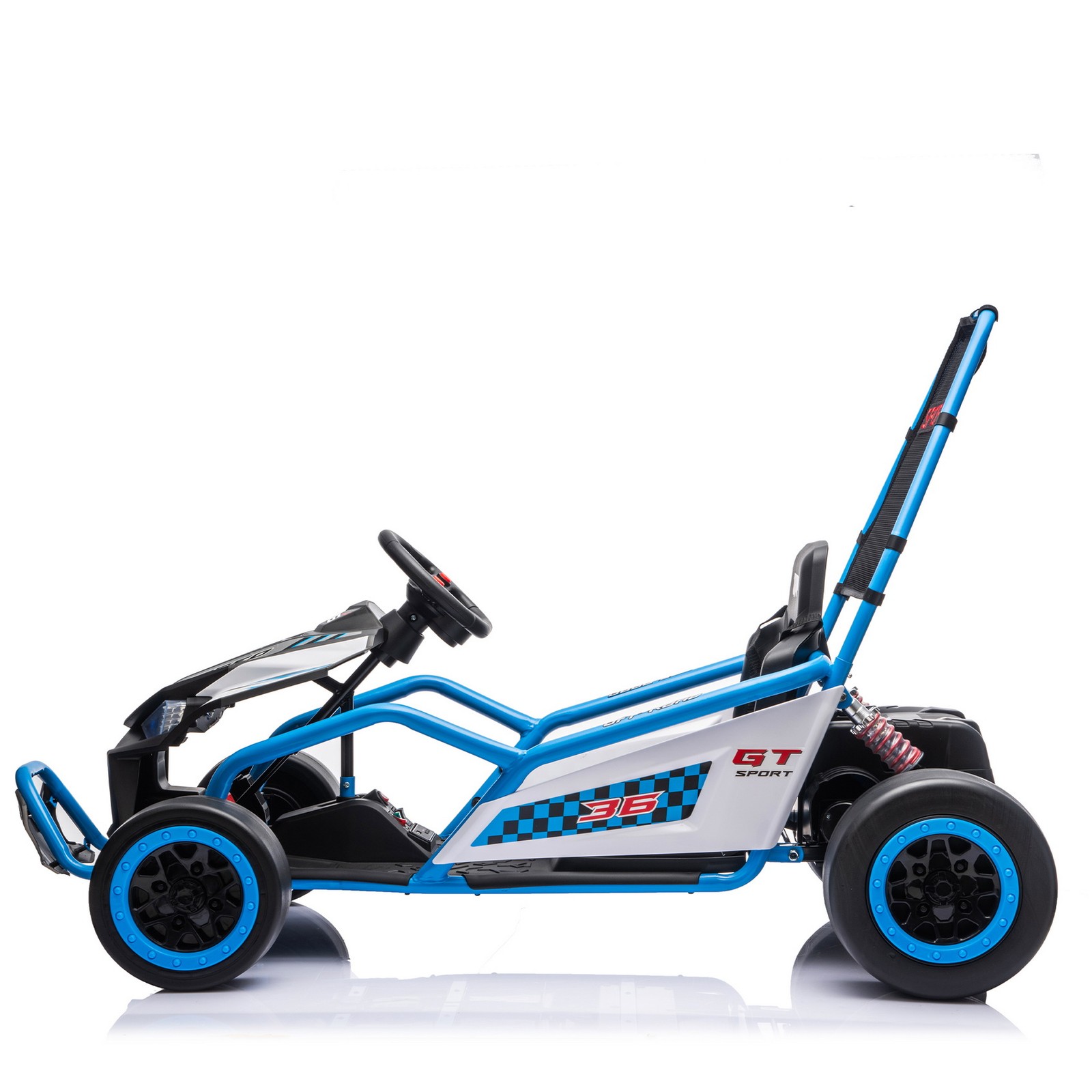 24V 400W Electric Crazy Go Kart Kids Ride on Drift Car EVA Tires Rear Suspension