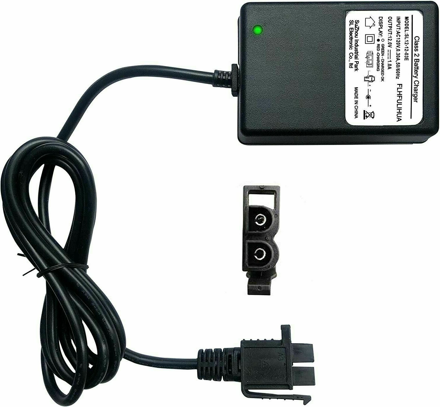 12 Volt 1A B-Type Plug Battery Charger for Kids Ride On Car Power Supply Adapter