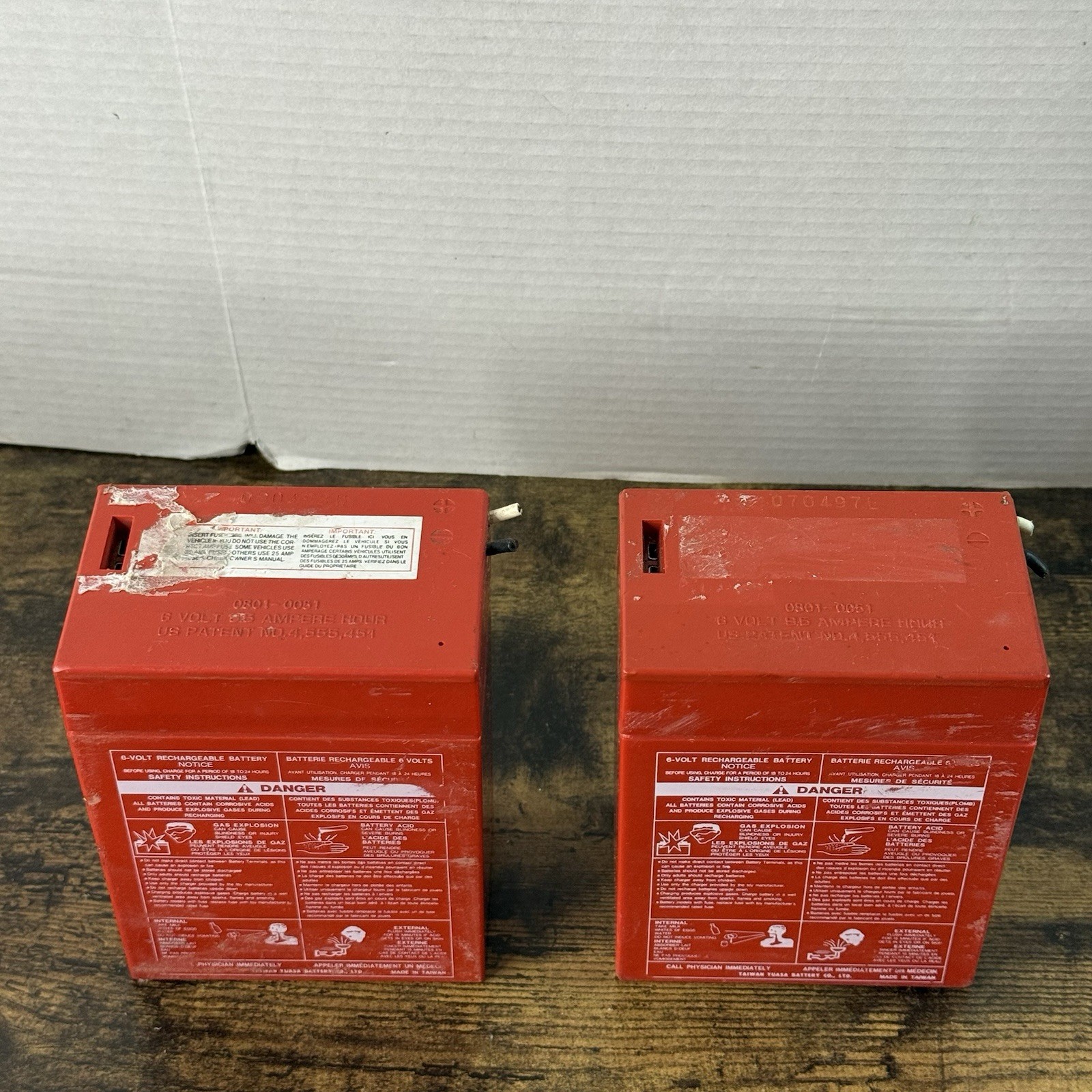 Power Wheels by Fisher-Price 6V 9.5Ah Rechargeable Battery 00801-0712