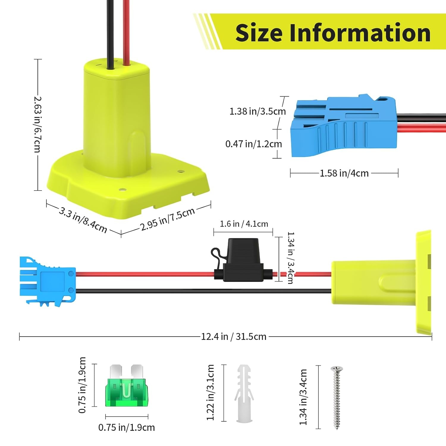 Power Wheel Battery Adapter for Ryobi 18V Battery Ride On Toys Connector