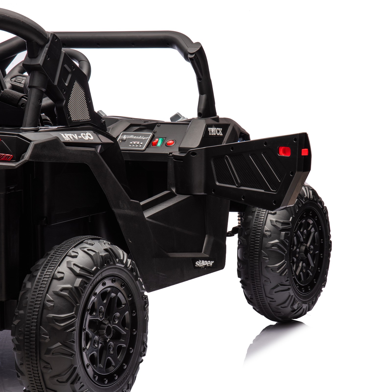 Black 24V Kids Electric Car 2 Seater Ride on Toy Battery Power w/ Parent Remote