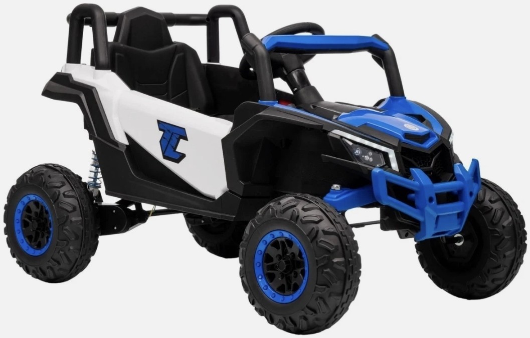 Kids Battery Powered Ride-On UTV Off-Road Buggy Car w/ Remote Blue/Black/White