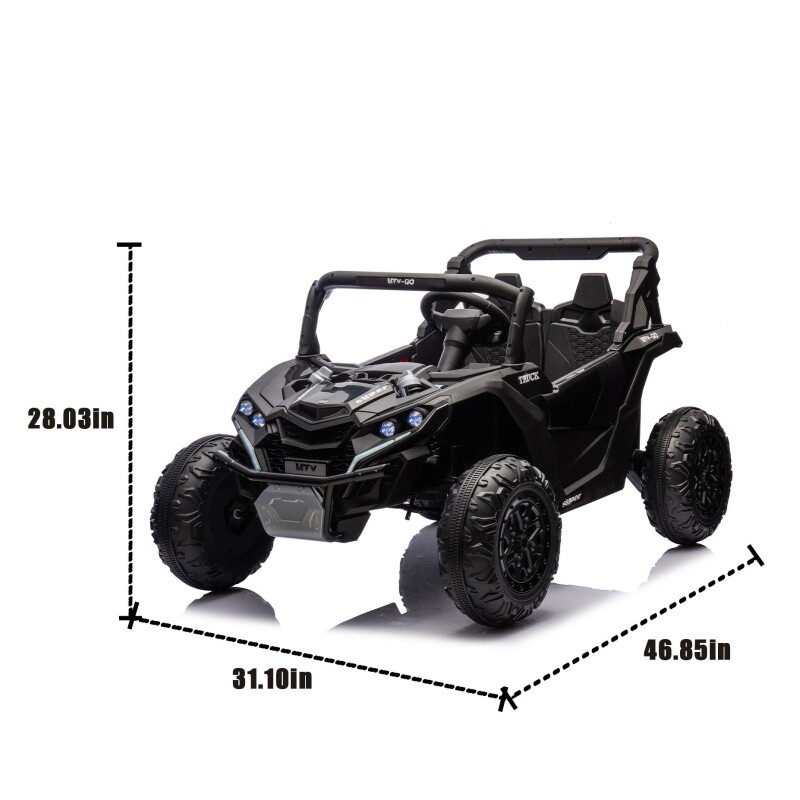24V Kids Ride On UVT Car 4-Wheels Electric Car Toys Off-Road W/Remote for Kid 3+