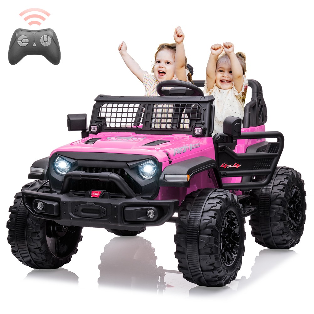 24V 2 Seater Kids Ride On Truck Dual 120W Motor Remote LED FM USB Music
