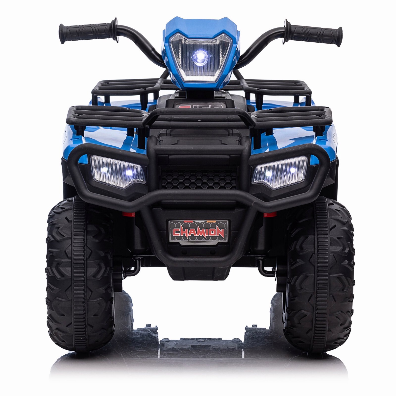 12V Kids ATV Electric Vehicle w/LED Lights, High & Low Speed 4 Wheeler w/LED MP3