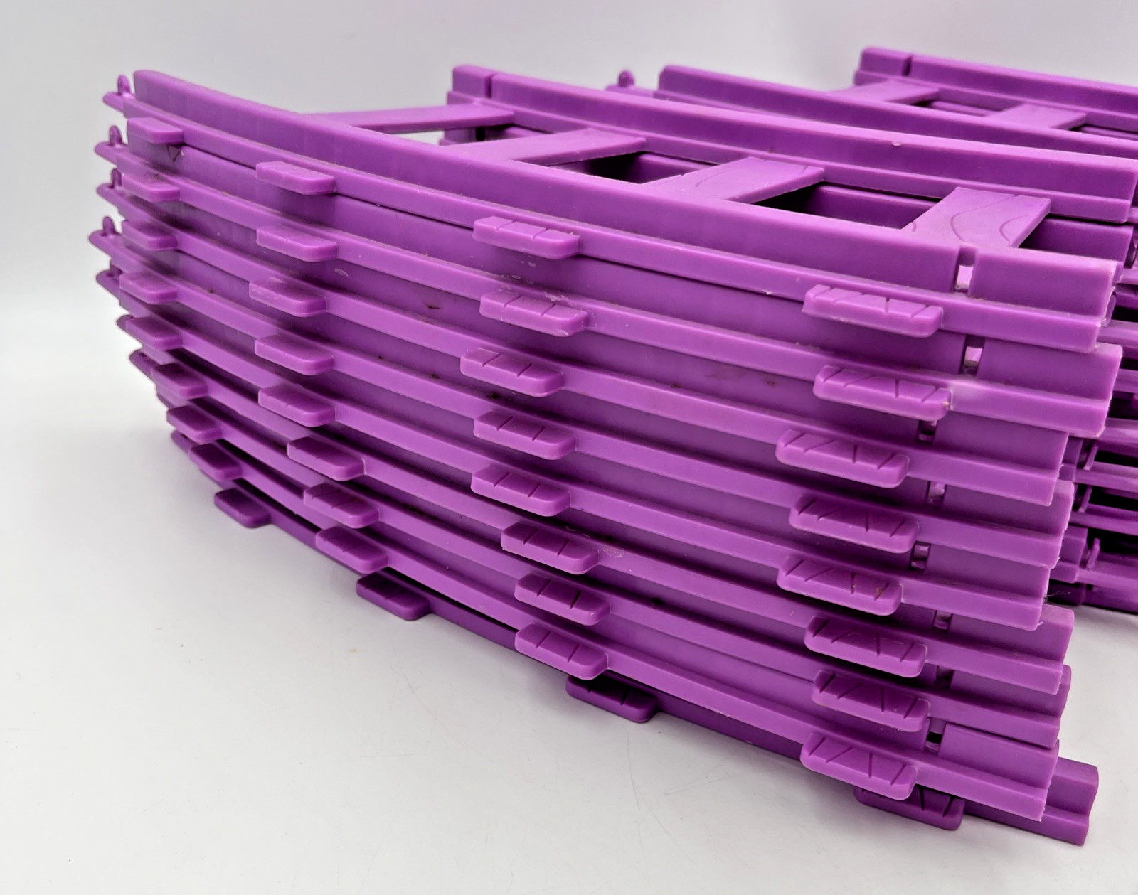 Kiddieland Disney Ride on Motorized Mickey Mouse Train TRACKS ONLY 18 Pc Purple