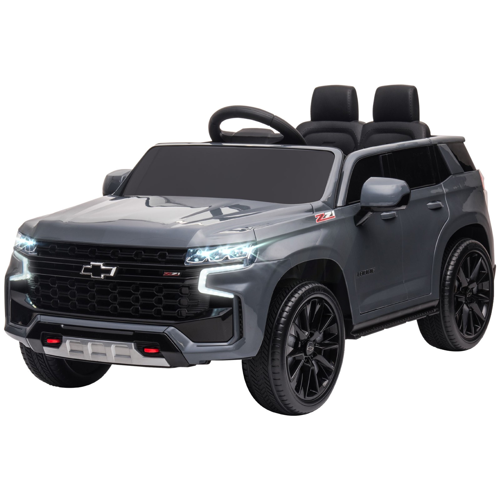 12V Licensed Chevrolet TAHOE Kids Ride-on Toy w/ Music Suspension System Yellow