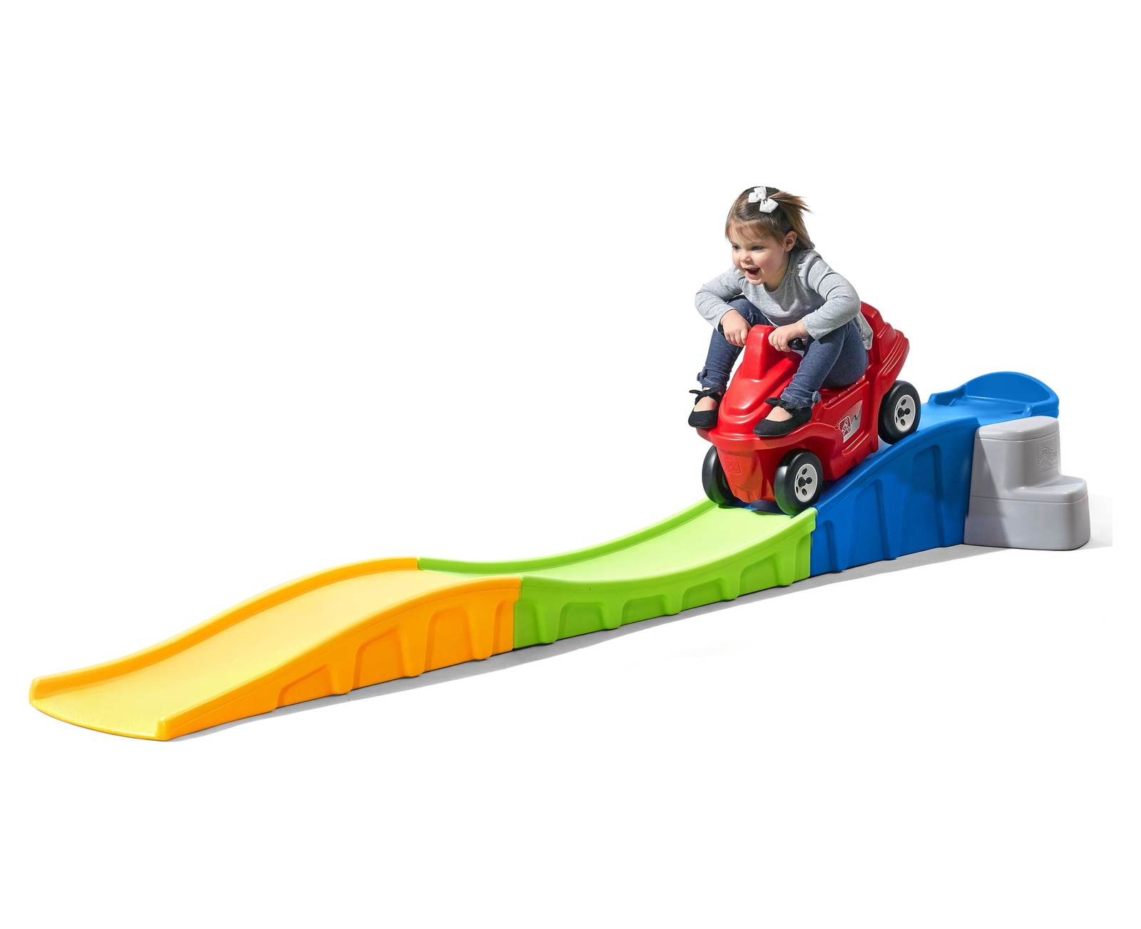 Kids Ride On Toy Car Roller Coaster Riding Track Indoor Outdoor Play Set