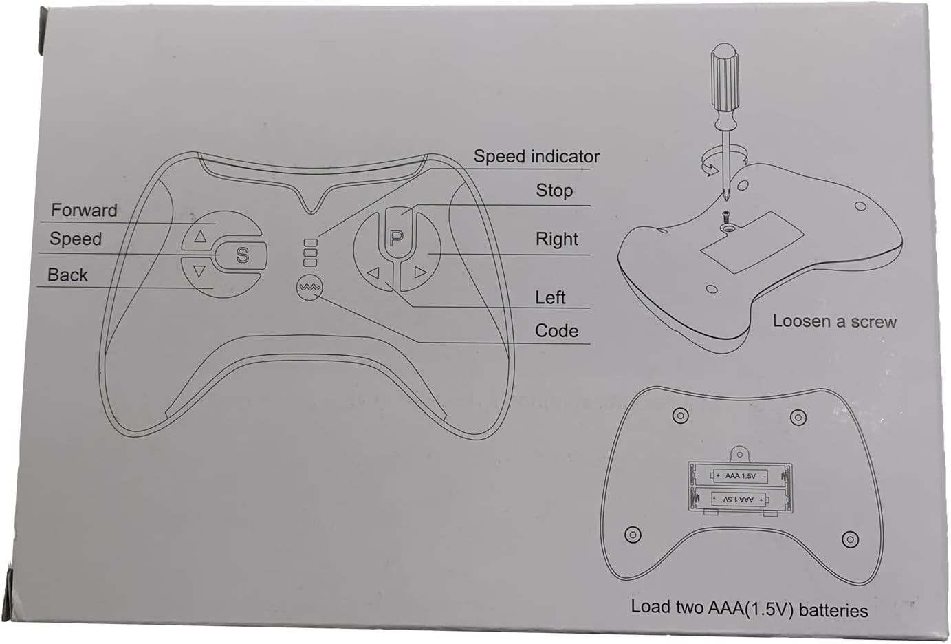 JR1922RXS-AD 2.4G Remote Control and Receiver, for Kids Ride On Toys, 12V Con…