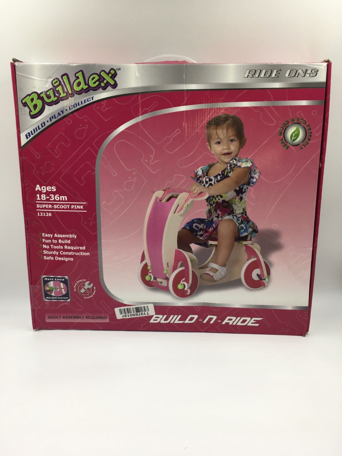 Buildex – Ride Ons – Super Scoot Pink (12126) – Childs Ride On Scooter