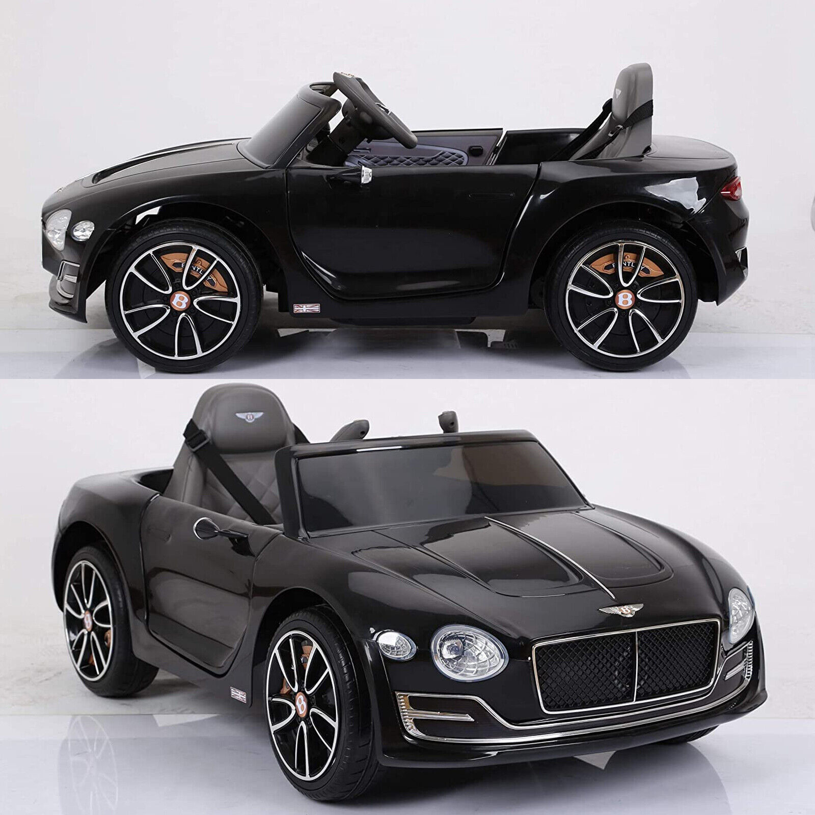 12V Electric Kids Ride on Car Bentley Style Toy Gift Remote Control LED Light US