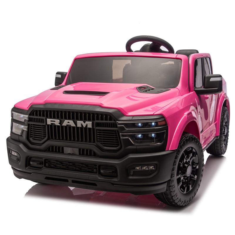 24V 160W Dodge RAM 2-Seater Kid Ride On Truck w/ Remote Control 2WD Car for 3-6