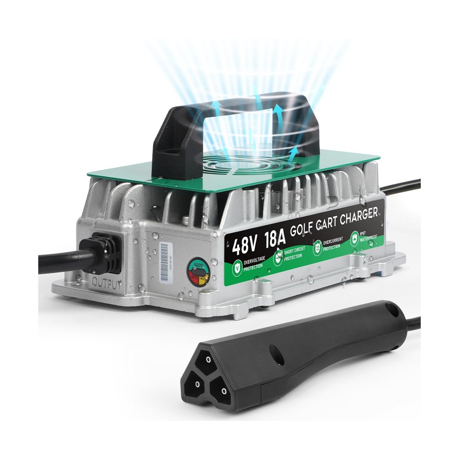 Golf Cart Charger 48 Volt EZGO RXV TXT Fast Charging, 18AMP 48 Volt Golf Cart…