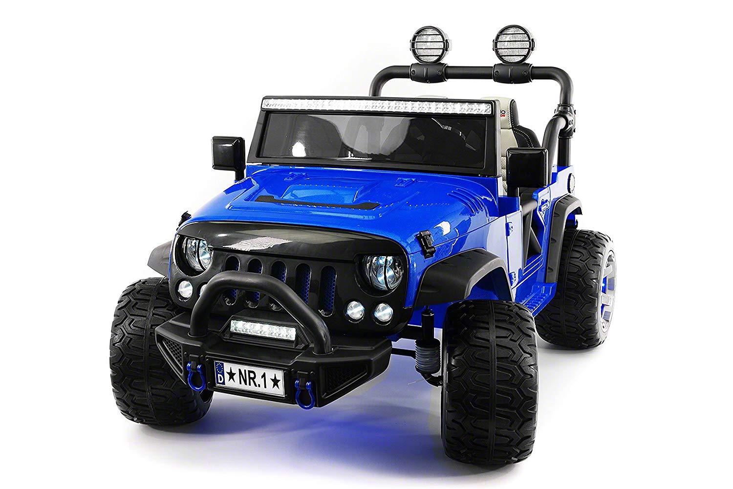 12V BATTERY POWERED KID’S RIDE ON TRUCK JEEP TWO POWERFUL MOTORS, REMOTE CONTROL