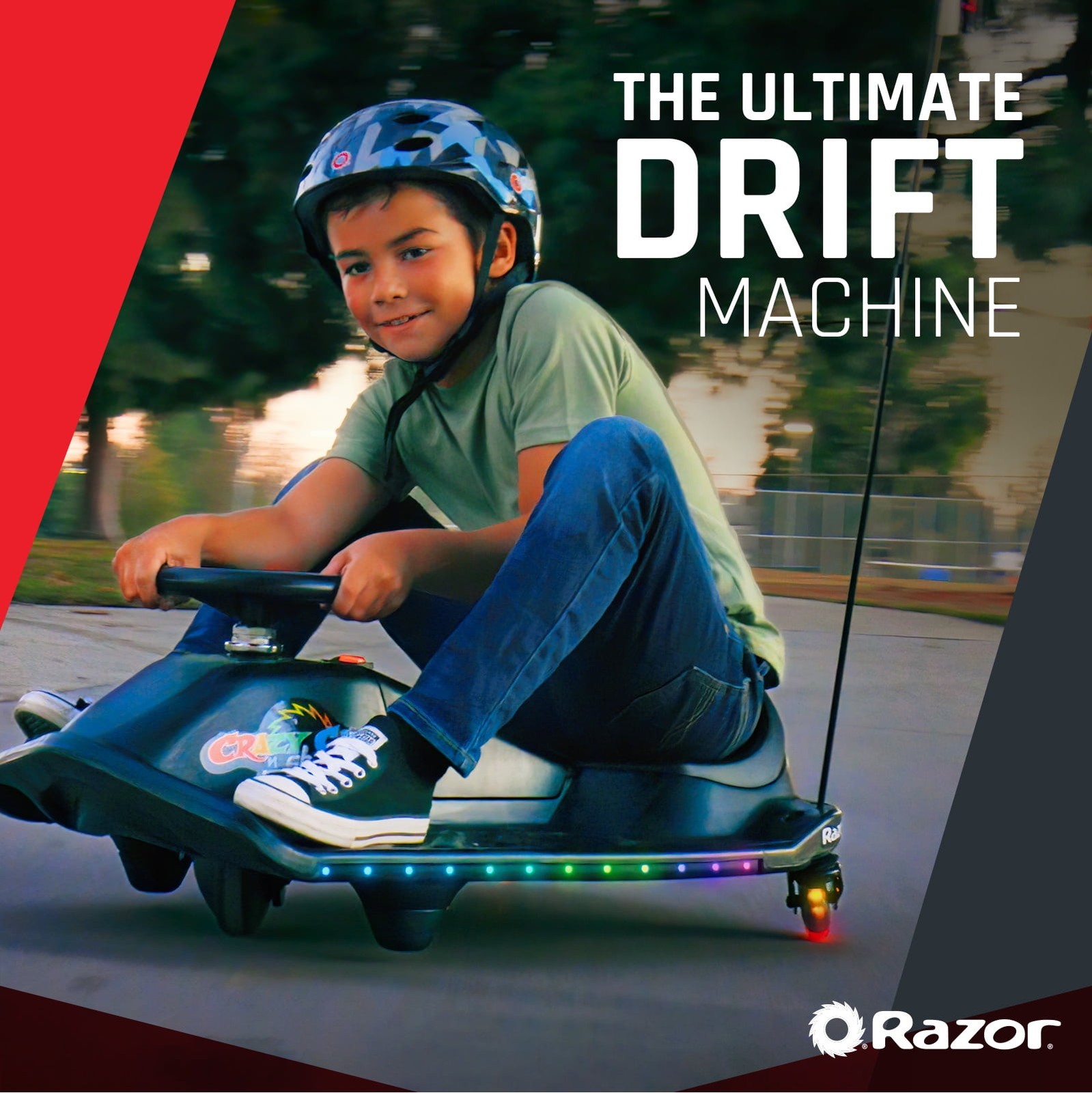 Crazy Cart Shift Lightshow by – 12V Electric Drifting Go-Kart for Kids Ages …