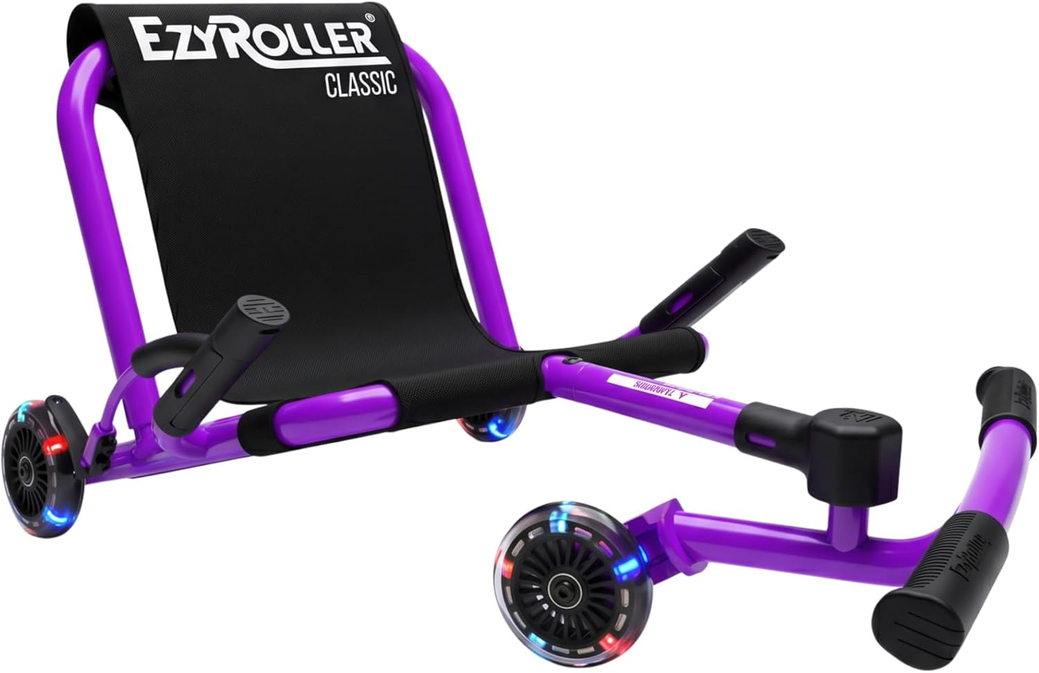 Classic with LED Wheels Ride on Toy for Kids, Ages 3-12, up to 154 Lbs – Purple