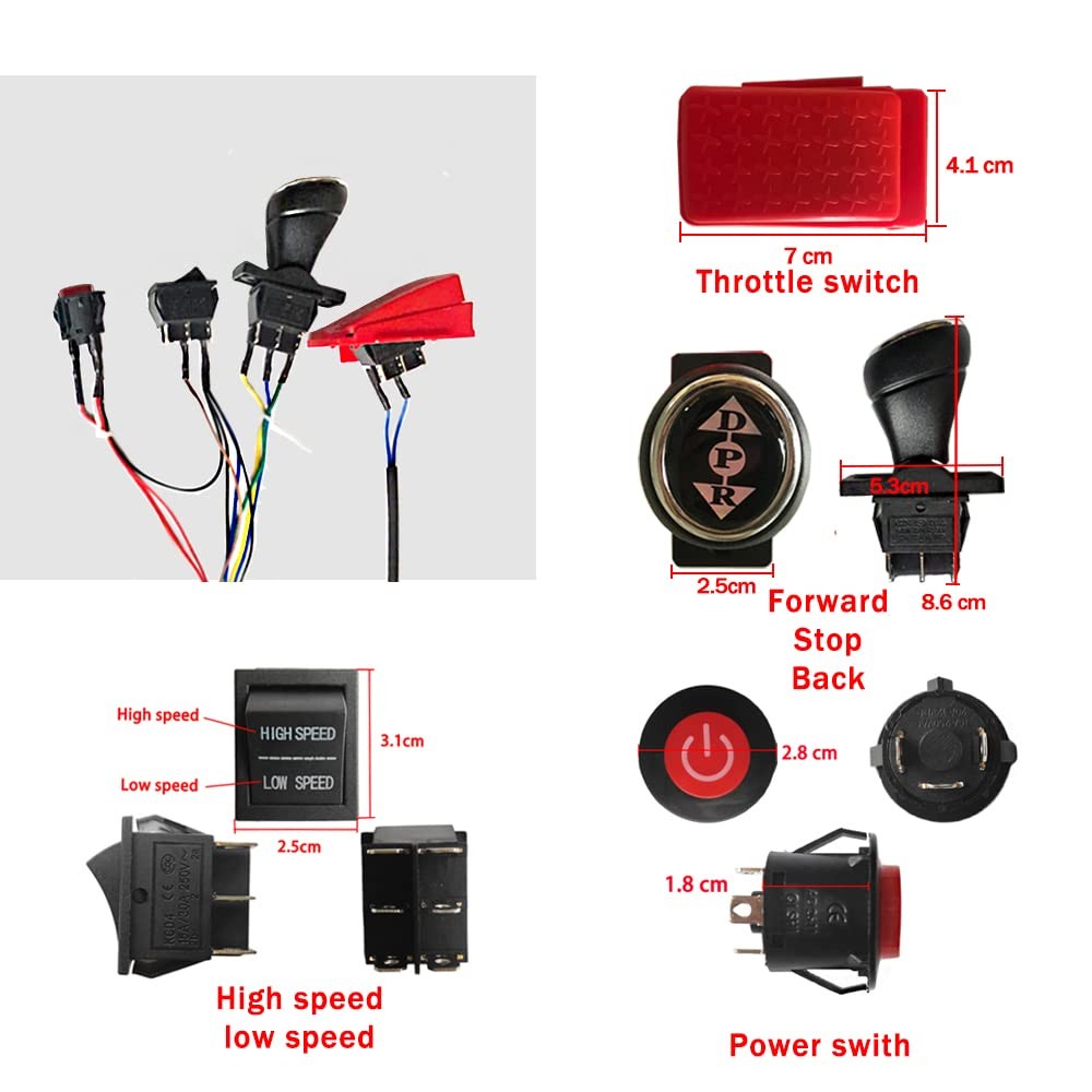 12 Volt Power Wheel DIY Modified WiresHigh Power Self-Made Children Electric