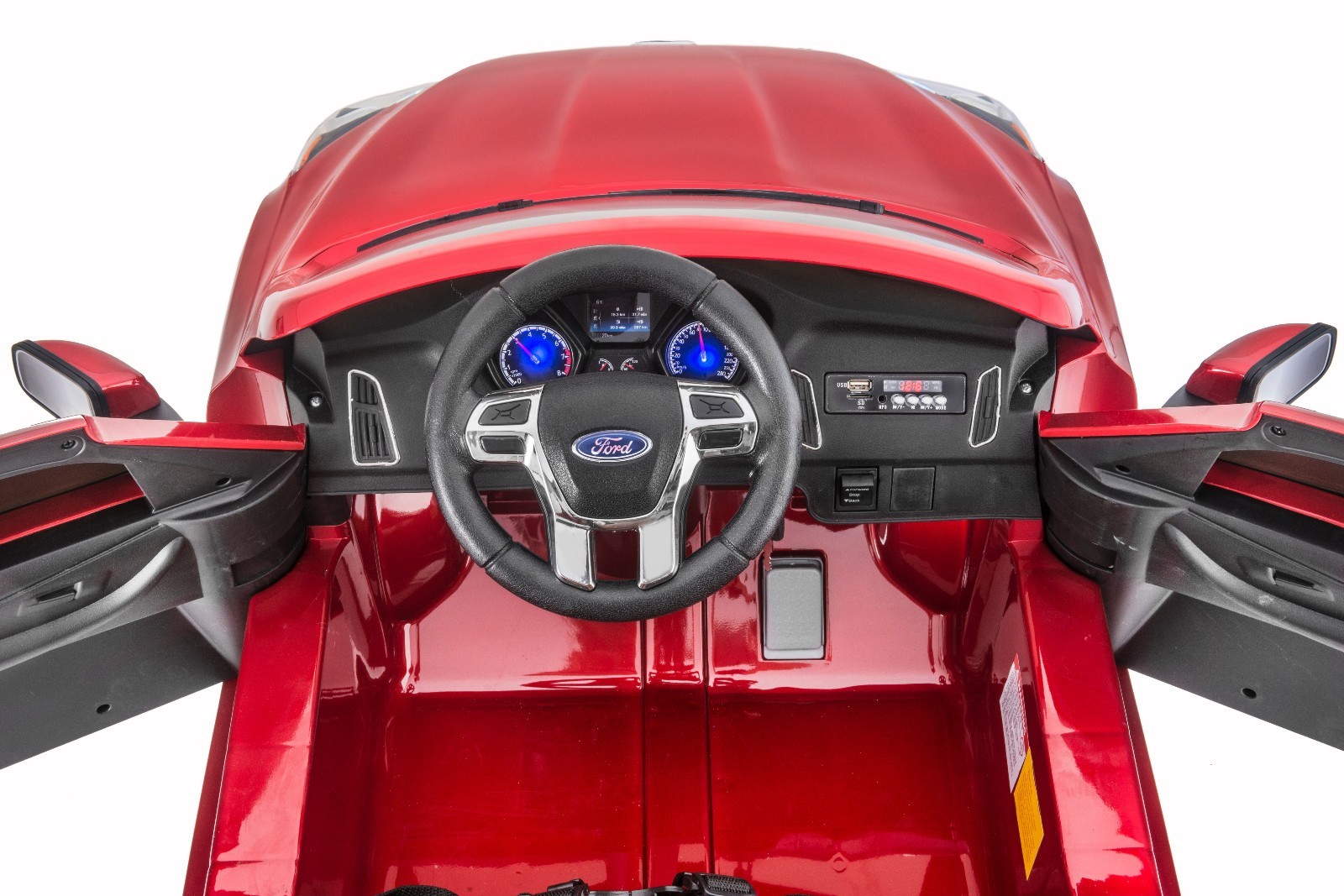 SUPERtrax® Licensed Ford Focus® RS Kids Ride on Car – Race Red