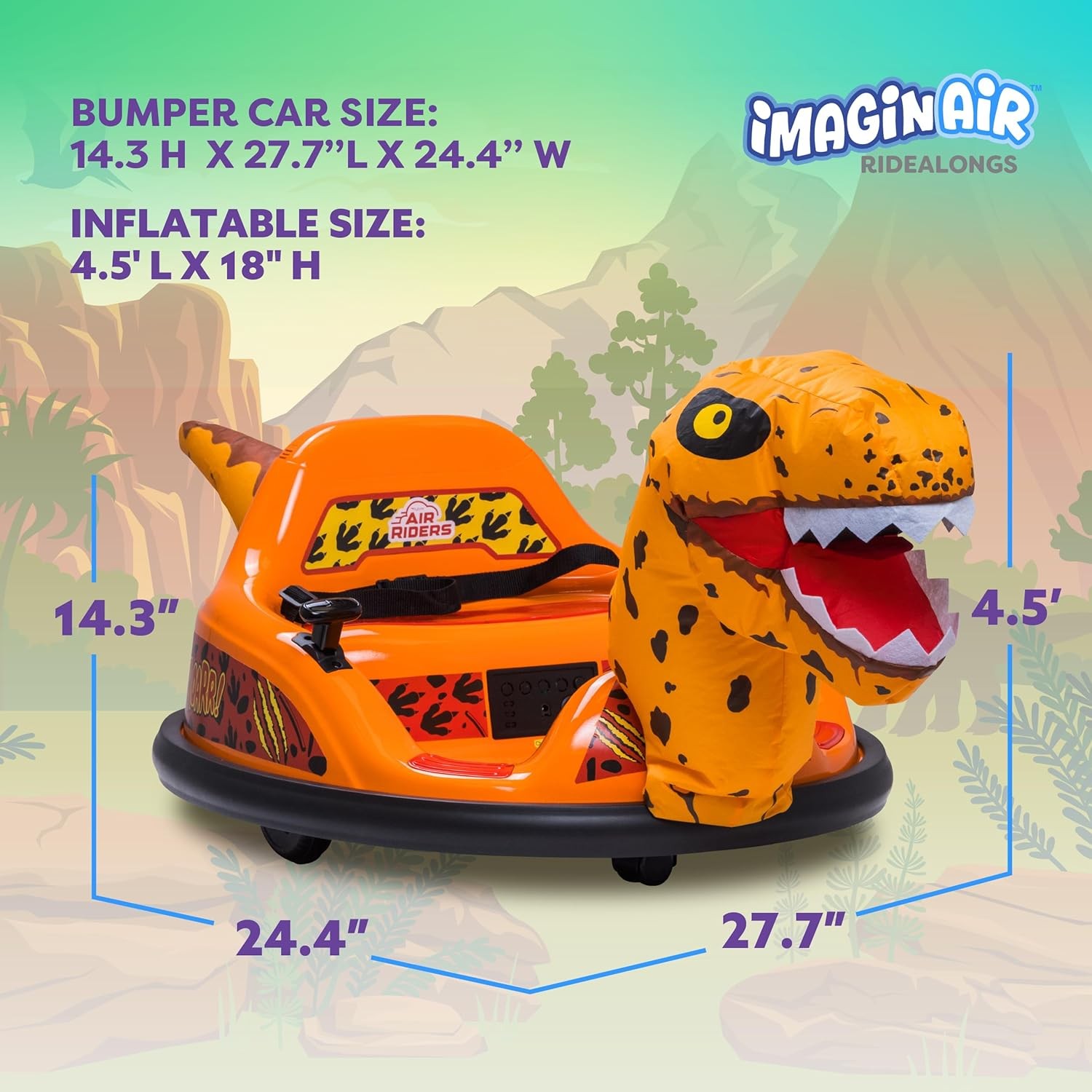 Bumper Car – Children’s Electric Ride-On Toy, maximum weight capacity 66 lbs.