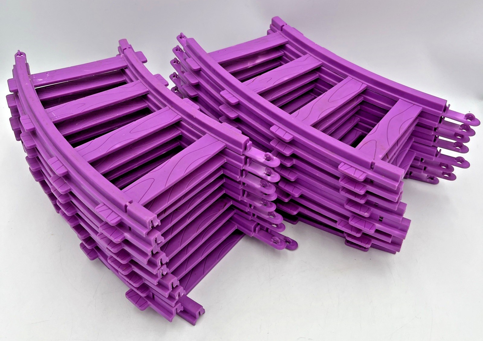 Kiddieland Disney Ride on Motorized Mickey Mouse Train TRACKS ONLY 18 Pc Purple