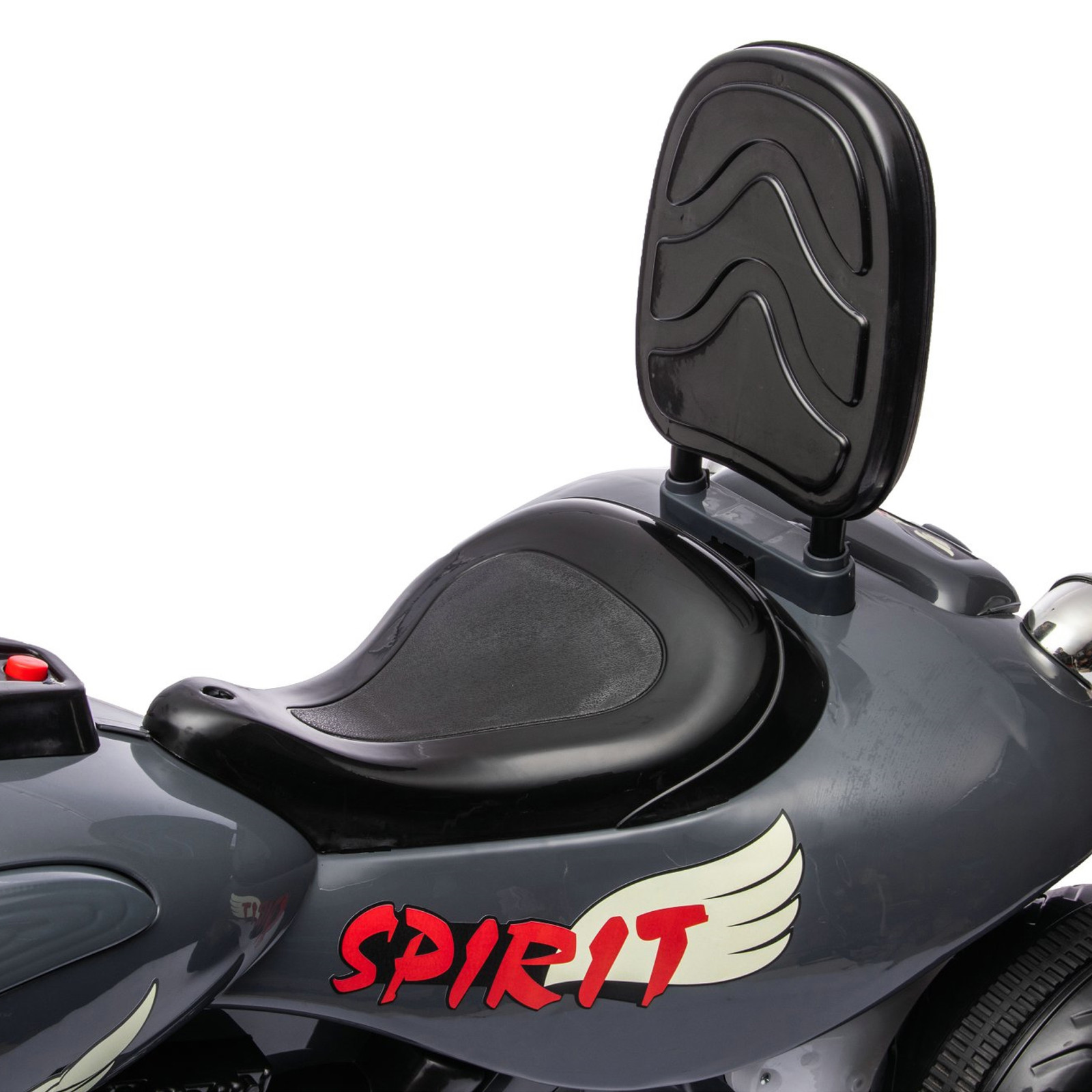 12V Freddo Kids Cruiser Chopper Motorcycle Ride On Toy Car W/ LED Lights Black