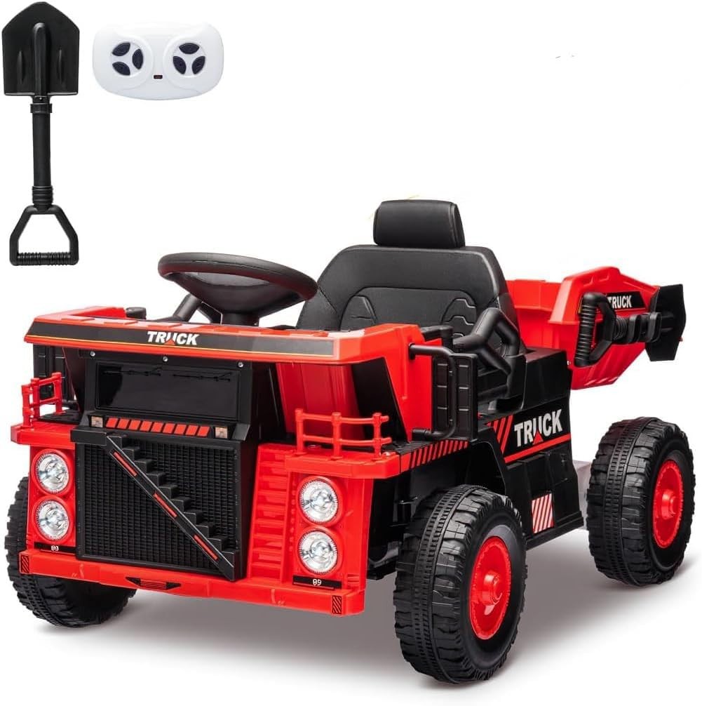 12V Electric Kid Car Dual Remote Control 35W Motors Ride On Truck Toy Music
