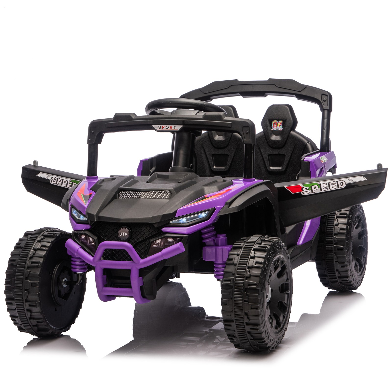 24V Kids ride on UTV W/ 2.4G PC,80W*2,Four-wheel suspension for Kids Aged 3-5
